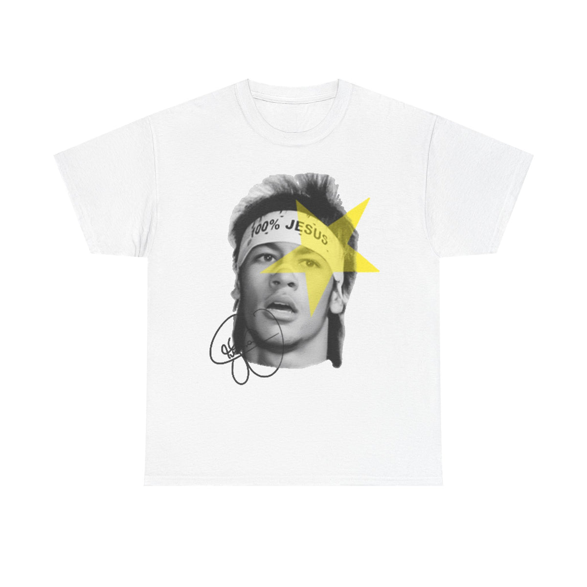 100% Jesus Neymar Signature Graphic T-Shirt - Comes in Black & White Bases
